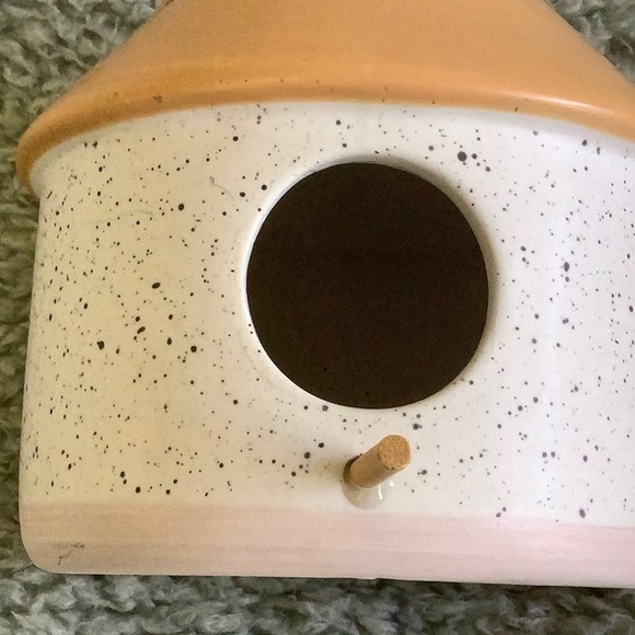 Ceramic Bird House NWT Speckled Glaze Crescent Enterprise Co. 5”x5”x6.75” - Picture 13 of 15